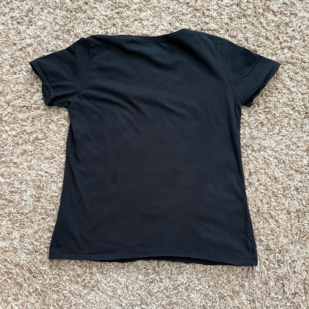 Nike Black White Graphic Tee Womens M Athleisure Workout - Picture 3 of 7